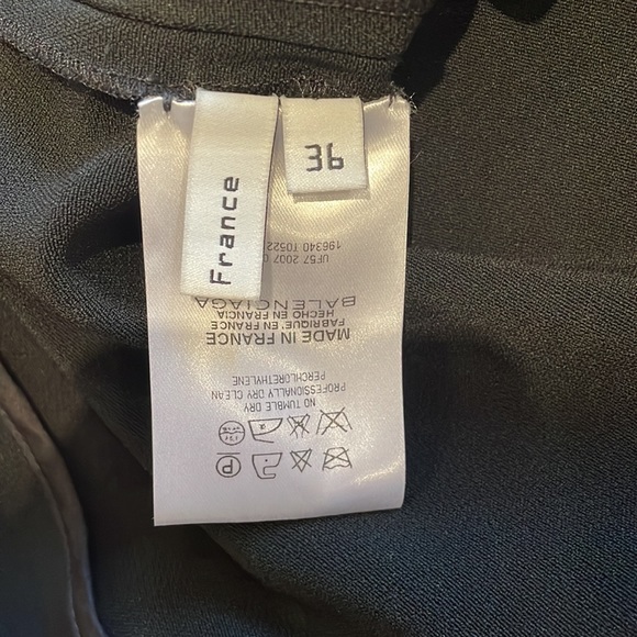 Balenciaga black satin detailed shirt. - Picture 3 of 3